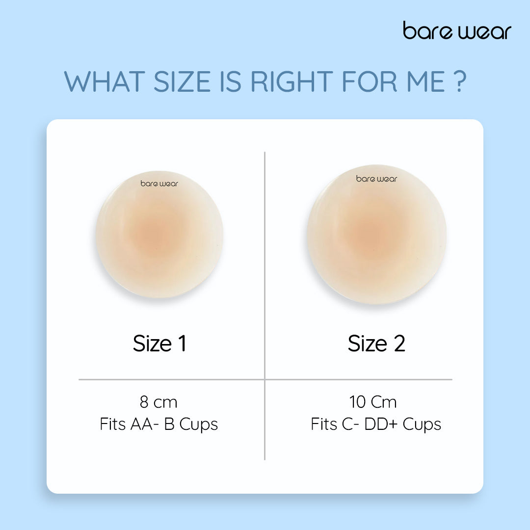 Non-Adhesive Reusable Nipple Covers + (10 cm)