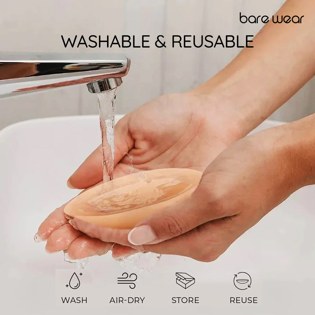 Non-Adhesive Reusable Nipple Covers + (10 cm)