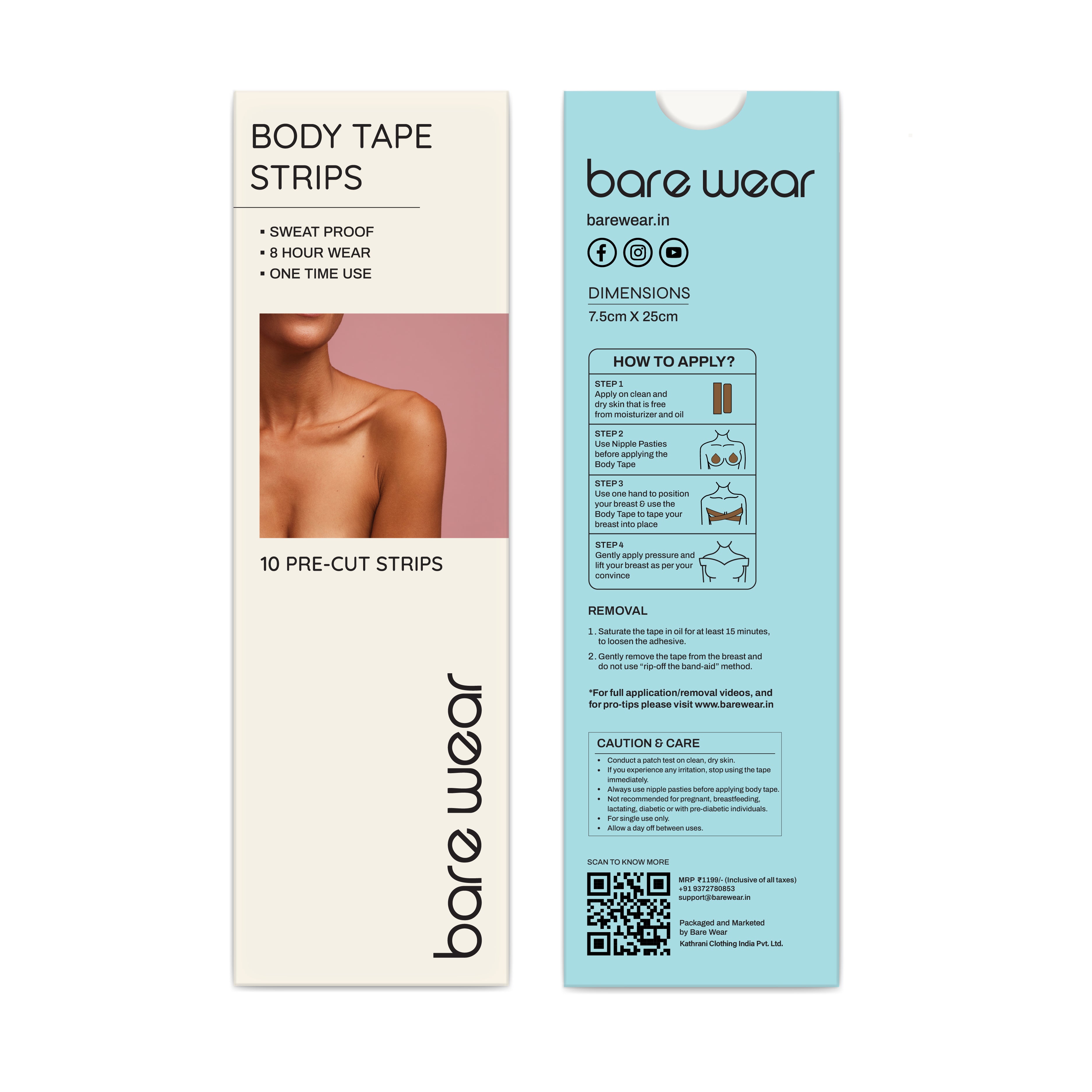 Body Tape Pre-Cut Strips