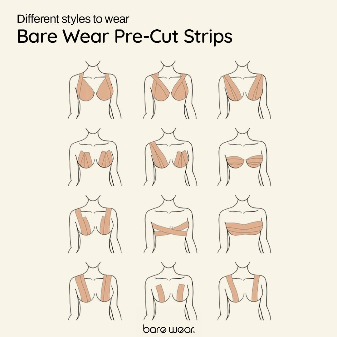 Body Tape Pre-Cut Strips (Pack of 10)