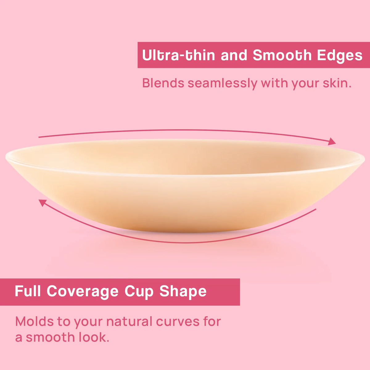 Adhesive Reusable Silicone Nipple Covers (13cm)