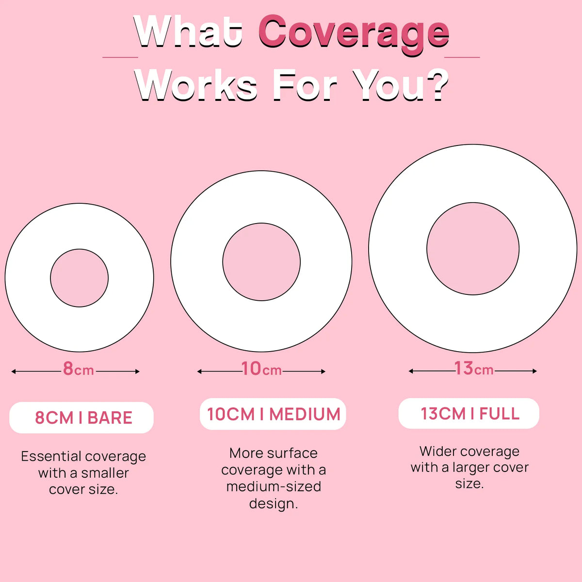 Adhesive Reusable Silicone Nipple Covers (13cm)