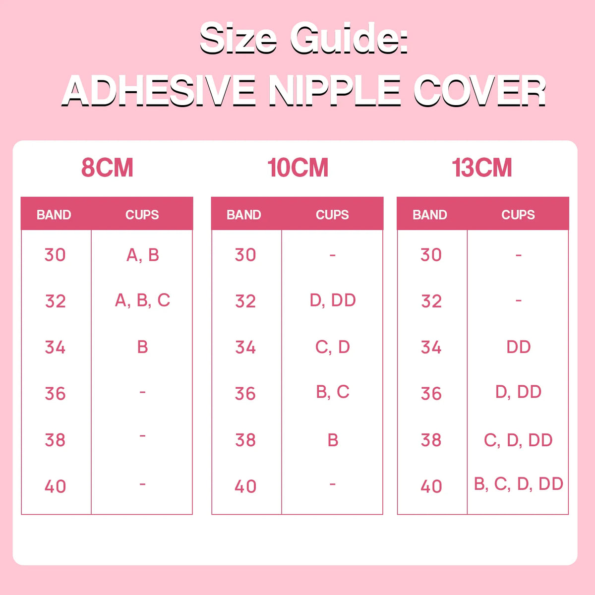 Adhesive Reusable Silicone Nipple Covers (13cm)
