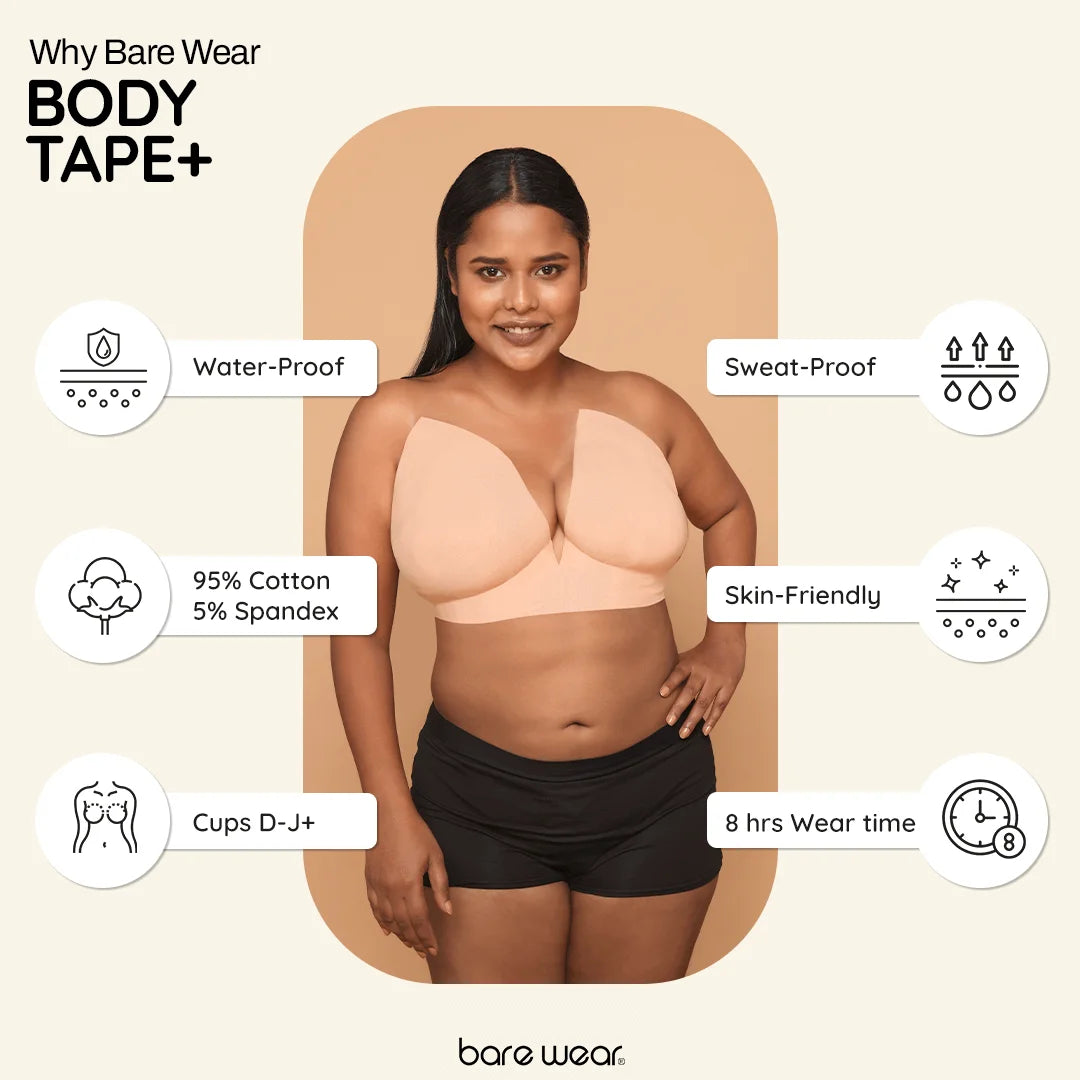 Bare Wear Body Tape+ (4m 10 cm)