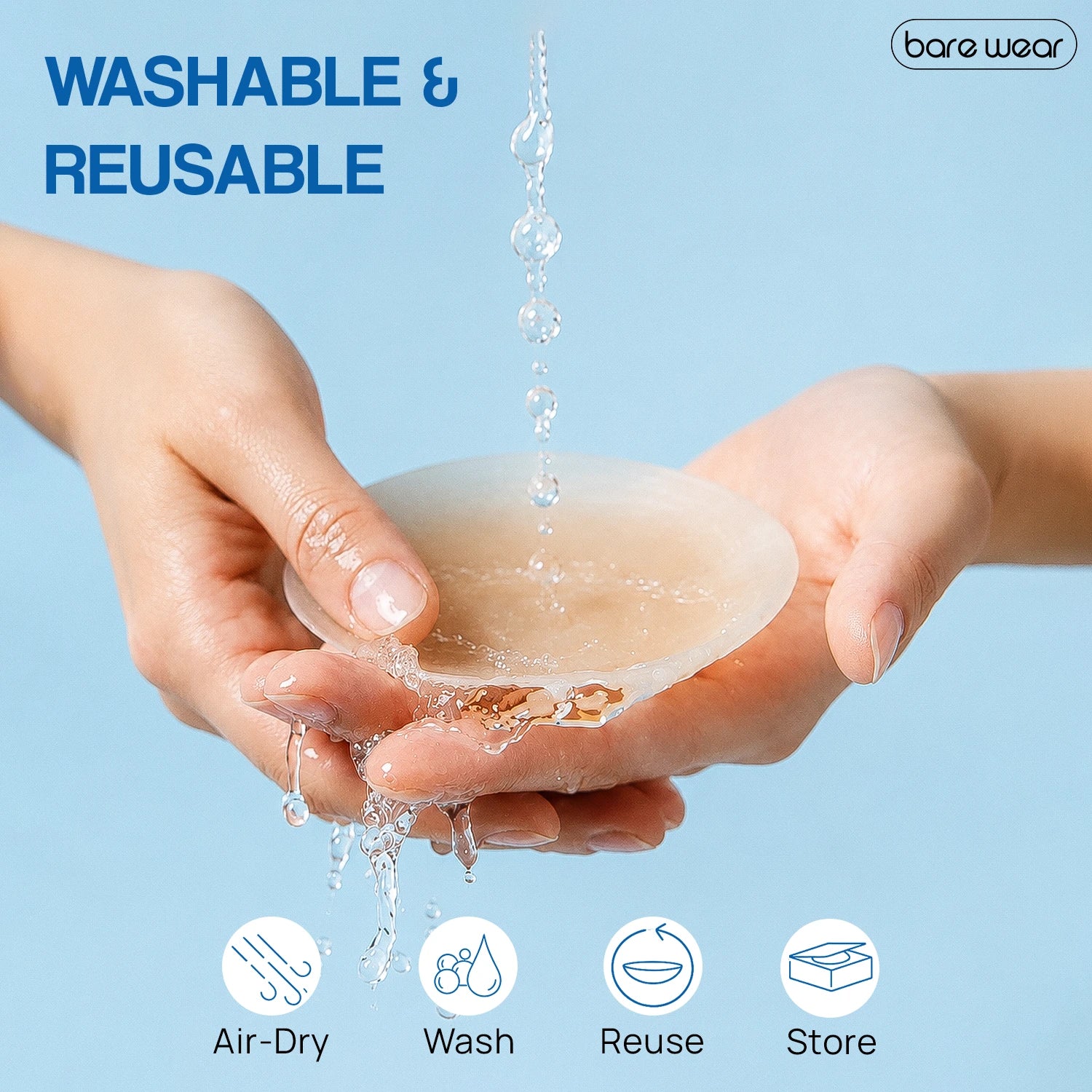 Non-Adhesive Reusable Nipple Covers (8 cm)