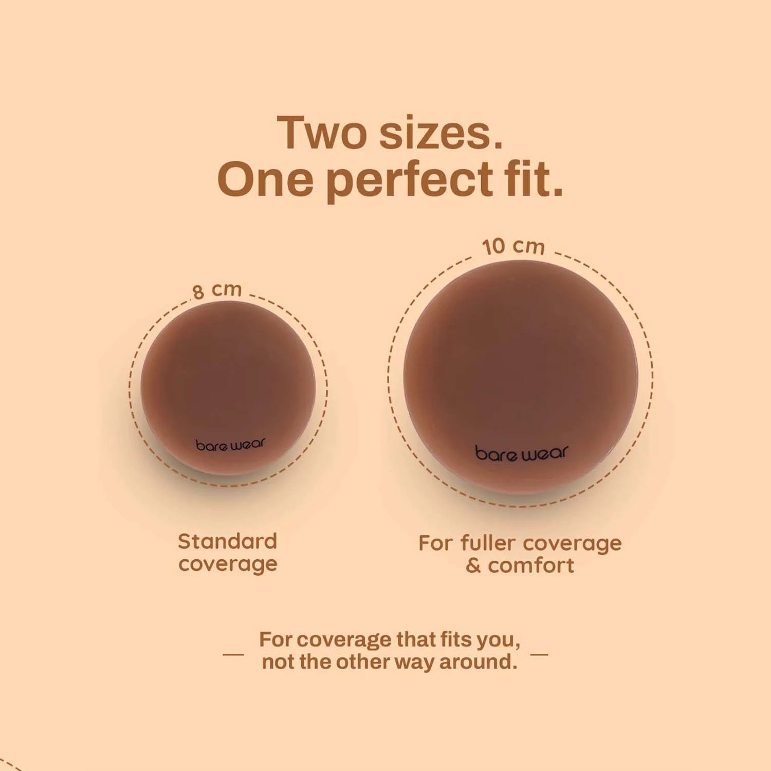 Non-Adhesive Reusable Nipple Covers (8 cm)