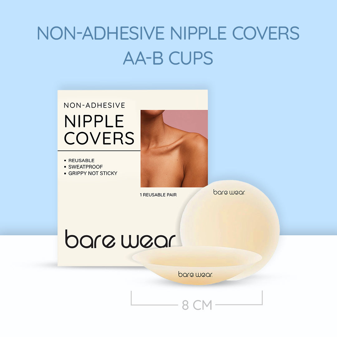 Non-Adhesive Reusable Nipple Covers – Grippy, Not Sticky! (8 cm)