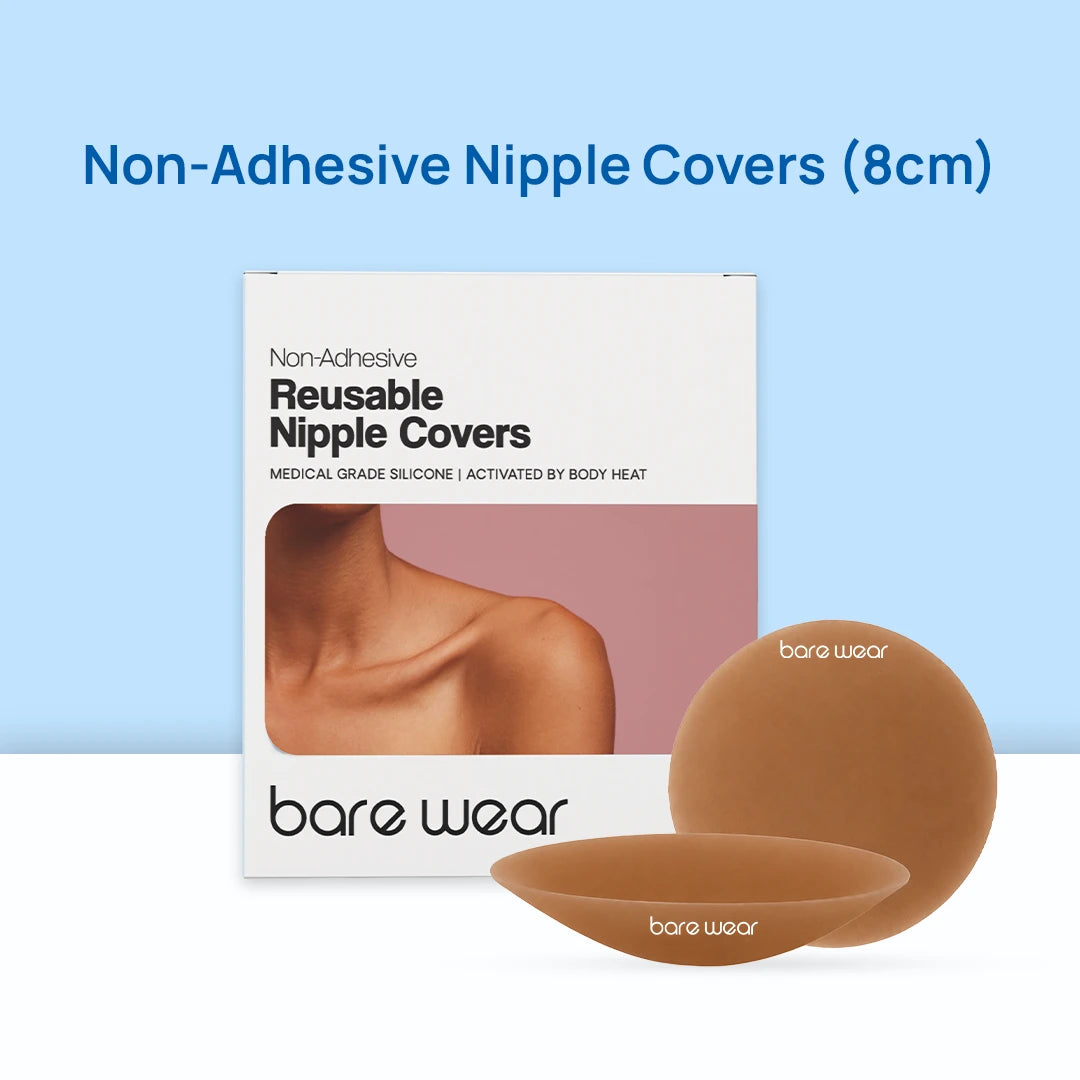 Non-Adhesive Reusable Nipple Covers (8 cm)