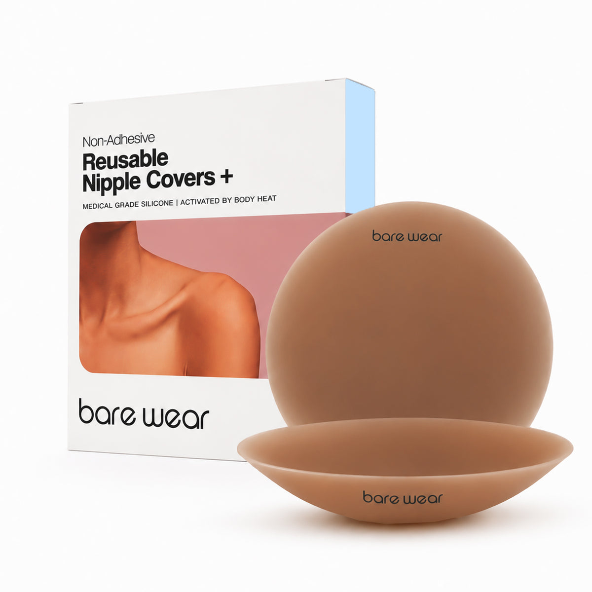 Non-Adhesive Reusable Nipple Covers + (10 cm)