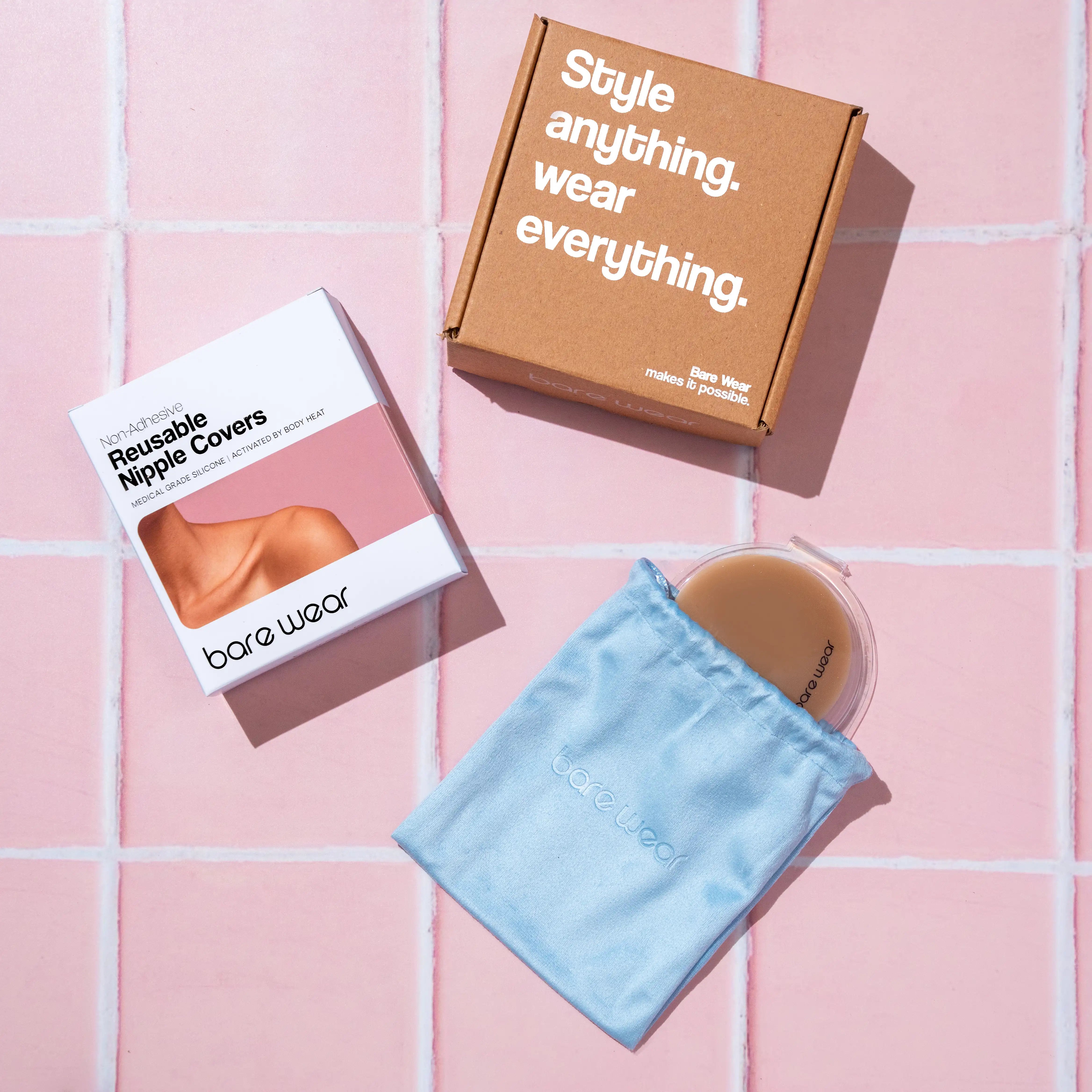 Non-Adhesive Reusable Nipple Covers (8 cm)