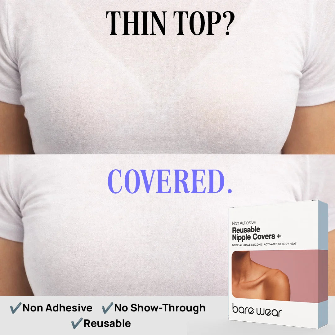 Non-Adhesive Reusable Nipple Covers + (10 cm)