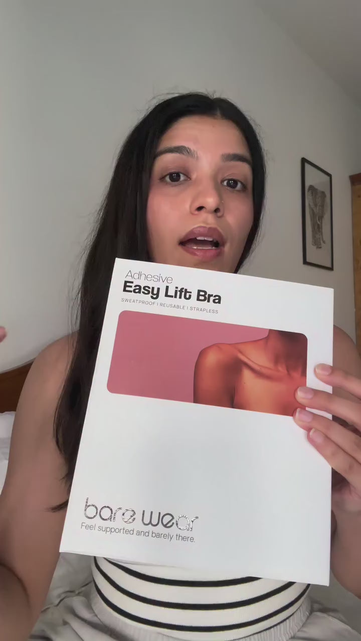 Load video: Adhesive Easy Lift Bra