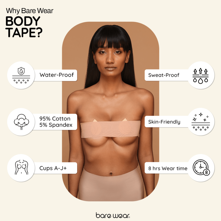 Bare Wear Body Tape: Explore body tape fashion today!